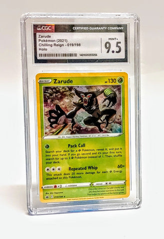 2021 Pokemon Card Sword & Shield Chilling Reign Zarude Holo #019 CGC 9.5 Mint+