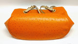 Michael Kors Pebbled Leather Orange Purse Tote Bag