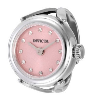 Womens Invicta Angel Pink Dial Mini Ring Quartz Watch - 49072 New in Box