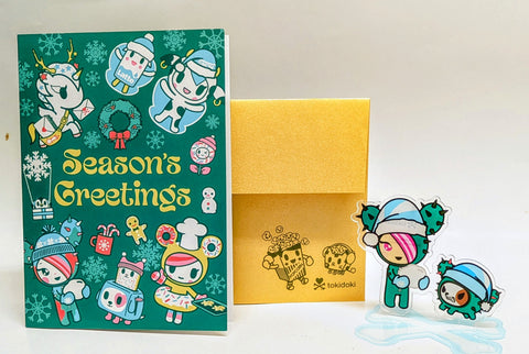 Tokidoki Holday Xmas Season 2024 Greeting Card and Acrylic Standee