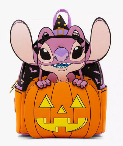 Loungefly Disney Lilo & Stitch Glow-In-The-Dark Angel Halloween Mini Backpack