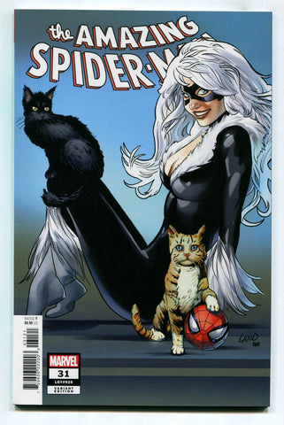 Amazing Spider-Man #31 [LGY 925] Greg Land Black Cat Variant Marvel 2023 NM