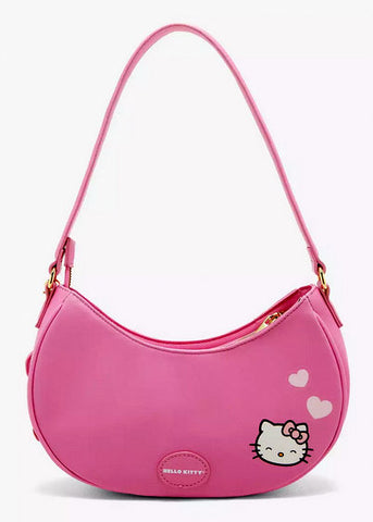 Her Universe Hello Kitty Pink Heart Baguette Bag Purse New with