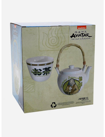 Avatar The Last Airbender Jasmine Dragon Tea Set with Ceramic Teapot & Cup NEW