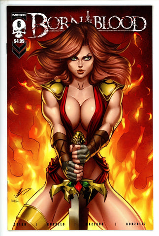 Born of Blood #6 Ale Garza Trade Cover 2023 Merc Publishing NM