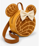 Loungefly Disney Minnie Mouse Chocolate Concha Backpack Coin Purse Ears Set NWT