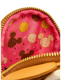 Loungefly Disney Minnie Mouse Chocolate Concha Backpack Coin Purse Ears Set NWT