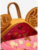 Loungefly Disney Minnie Mouse Chocolate Concha Backpack Coin Purse Ears Set NWT