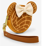 Loungefly Disney Minnie Mouse Chocolate Concha Backpack Coin Purse Ears Set NWT