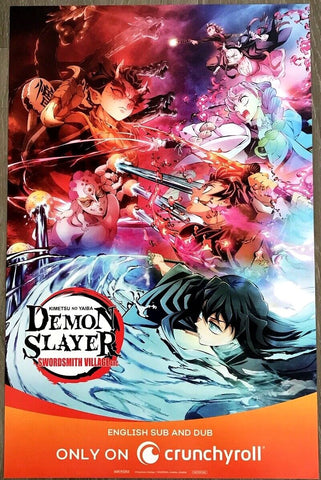 SDCC / Anime Expo 2023 Crunchyroll Demon Slayer Exclusive 11x17” Promo Poster