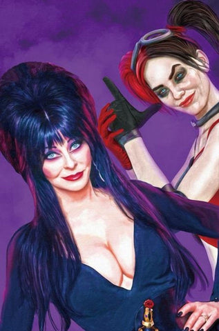 Harley Quinn X Elvira #1 Mark Spears 1:20 Purple Virgin Variant Cover NM