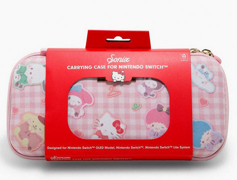 Sonix Sanrio Hello Kitty and Friends Gingham Nintendo Switch Carrying Case