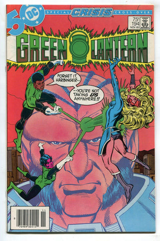 Green Lantern #194 Crisis On Infinite Earths Crossover! DC Comics 1985 VF