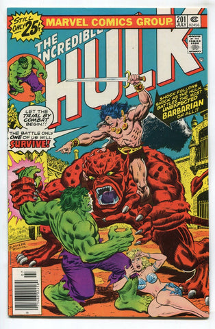 The Incredible Hulk #201 VF/NM 1st App of Kronak Barbarian Romita Cover1976