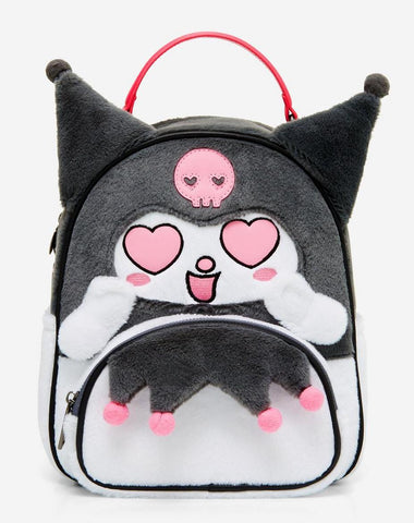 Sanrio Kuromi Valentines Heart Eyes Figural Mini Backpack BoxLunch Exclusive NWT
