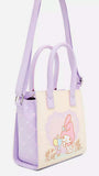 Loungefly Sanrio My Melody & Flat Lavender Satchel Bag Purse New w/Tags