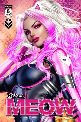 Miss Meow #6 Ariel Diaz 2nd Print Trade Dress Variant Cover Merc Magazine 2022