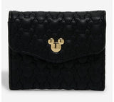 Disney Mickey Mouse Silhouettes Quilted Shoulder Bag Purse & Wallet Set NWT