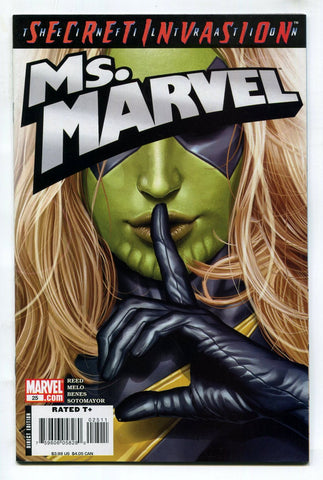 Ms Marvel #25 VF Greg Horn Carol Danvers Skrull Cover Secret Invasion Marvel