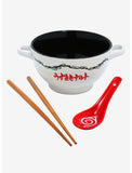 Naruto Shippuden Hidden Leaf Village Ramen Bowl with Chopsticks and Spoon New