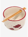 Naruto Shippuden Akatsuki Clouds Ramen Bowl With Chopsticks New Sealed