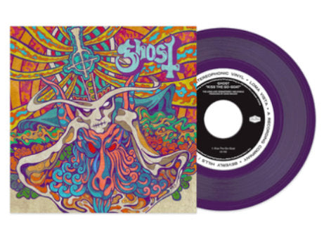 Ghost Seven Inches of Satanic Panic 7" Purple Vinyl Mary on a Cross New Sealed