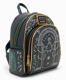 Loungefly Lord of the Rings Doors of Durin Glow-in-the-Dark Backpack Wallet Set