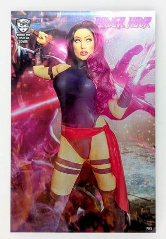Power Hour #2 Psylocke METAL Faces by Rachie Cosplay Virgin Exclusive NM PH5