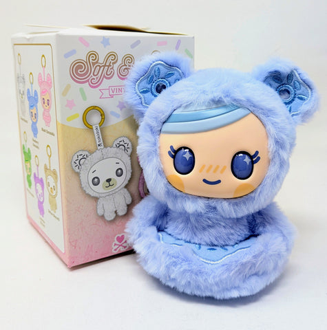 Tokidoki Soft and Sweet Blueberry Donutella Blind Box 5" Plush Bag Charm Clip
