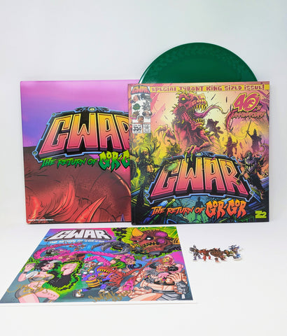 GWAR The Return of Gor Gor Box Set with Evergreen Vinyl LP & Band Signed Print
