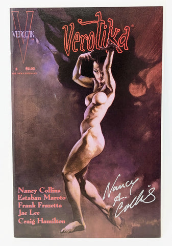Verotika #3 Verotik Comics Frank Frazetta Glenn Danzig Signed by Nancy A Collins