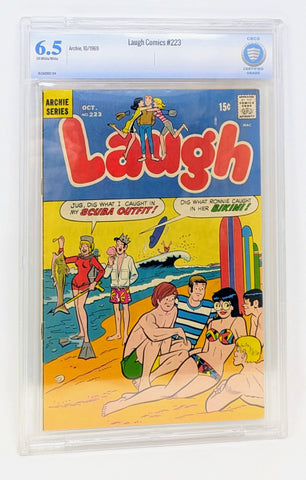 LAUGH #223 Betty & Veronica Bikini Cover CBCS FINE PLUS 6.5 Archie Comics 1969