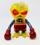 Secret Base x Super 7 Blue Plush Guts Voodoo Skull Brain Sofubi Fight Figure