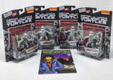 Playmates TMNT Ninja Turtles Black and White Figure 4 Pack Set w/Comic Book NEW