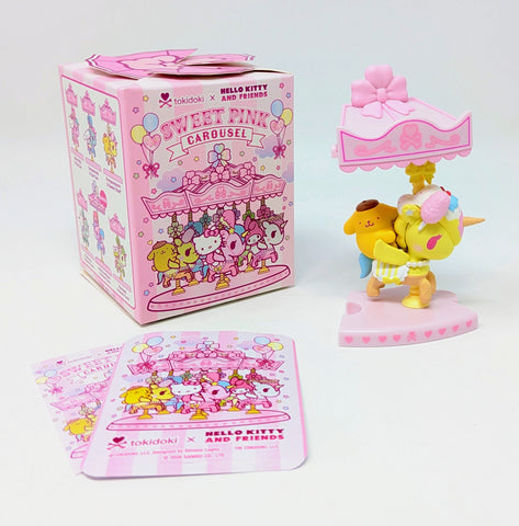 tokidoki Hello Kitty & Friends Pompompurin Sweet Pink Carousel Blind Box Figure