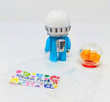 ITOKIN PARK Glow Light Blue Astronaut & Lander Sofubi Set Kazuhiko Ito