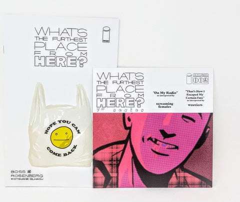 WHATS THE FURTHEST PLACE FROM HERE #2 DLX 2nd press Comic w/ 7" VINYL RECORD