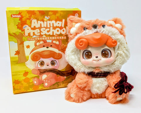 JOTOYS Q.Kid Animal PreSchool Plush Series Open Blind Box Shy Fox Figure