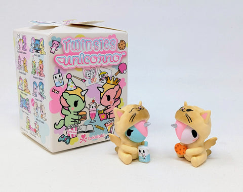 Tokidoki Twinsies Unicorno Milky & Cookies Chaser Open Blind Box 1" Figure Set