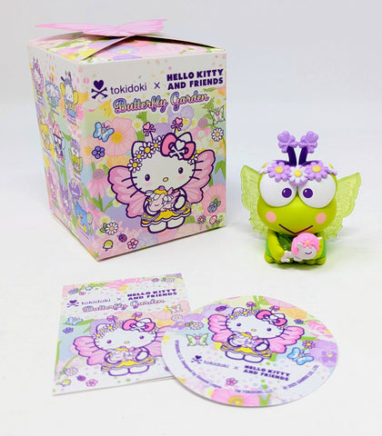 tokidoki x Hello Kitty And Friends Keroppi Butterfly Garden Blind Box Figure