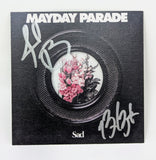 Mayday Parade Sad Clear w/ Black Splatter Vinyl LP LTD 300 w/ Signed Art Card