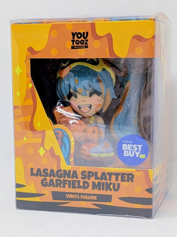 Youtooz Hatsune Miku Lasagna Splatter Garfield Miku Figure Best Buy Exclusive