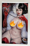 Power Hour #3 Villains Shikarii Dog Lady Cruella De Vil T*pless Variant NM