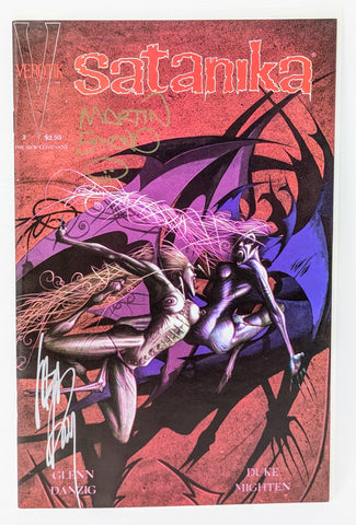 Satanika #3 Verotik Comics 1995 Signed By Glenn Danzig & Martin Edmond