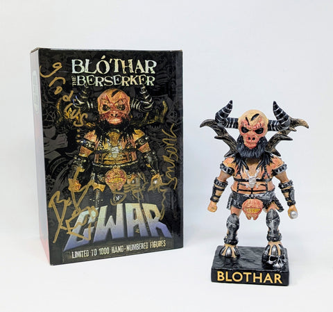 2025 SDCC Z2 Toys Band Signed GWAR Blóthar Berserker LE Bobble Head