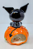 Hello Kitty Kuromi Jack-o-Lantern Halloween Tealight Holder Blue Sky Clayworks
