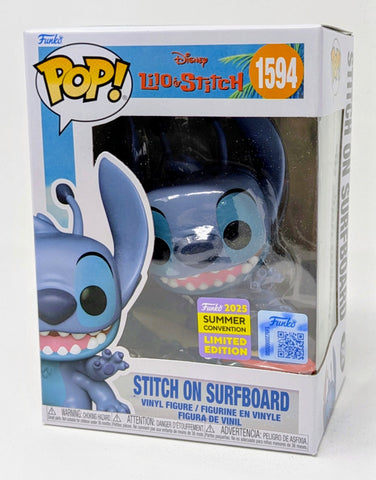 Funko Pop! Disney Stitch on Surfboard SDCC 2025 Shared Exclusive #1594