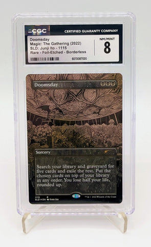 MTG Secret Lair #1115 Doomsday Borderless Etched Foil CGC 8 NM/Mint