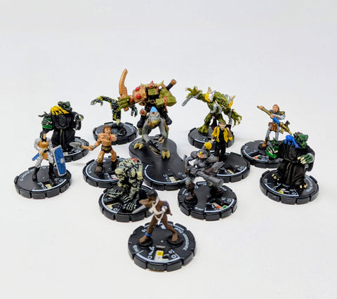 Mage Knight Miniature Tabletop Game lot of 14 figures New Unused