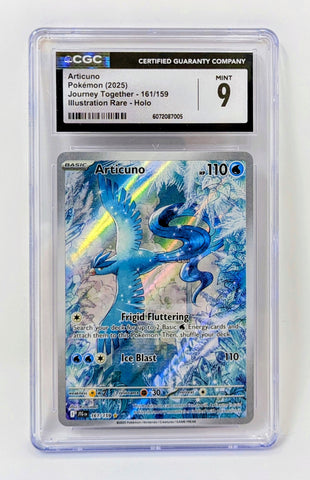 Articuno illustration rare #161/159 CGC Mint 9 - 2025 Pokemon Journey Together